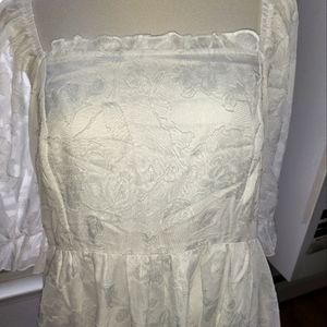 Beautiful embroidered white dress